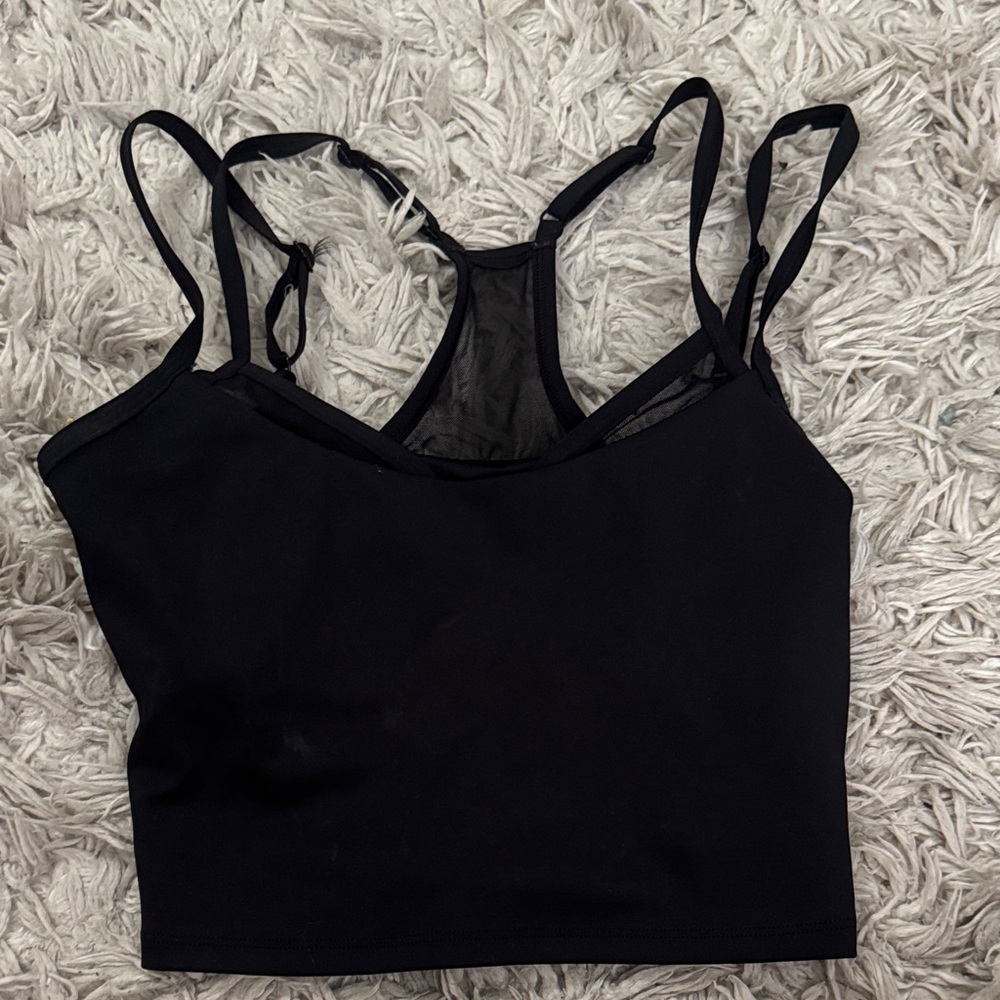 ALO Yoga Black Strappy Tank
